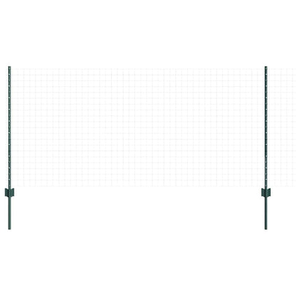 Palo della recinzione 44 pcs Verde 140 cm Acciaio | homemem39