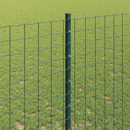 Palo della recinzione 44 pcs Verde 180 cm Acciaio | homemem39