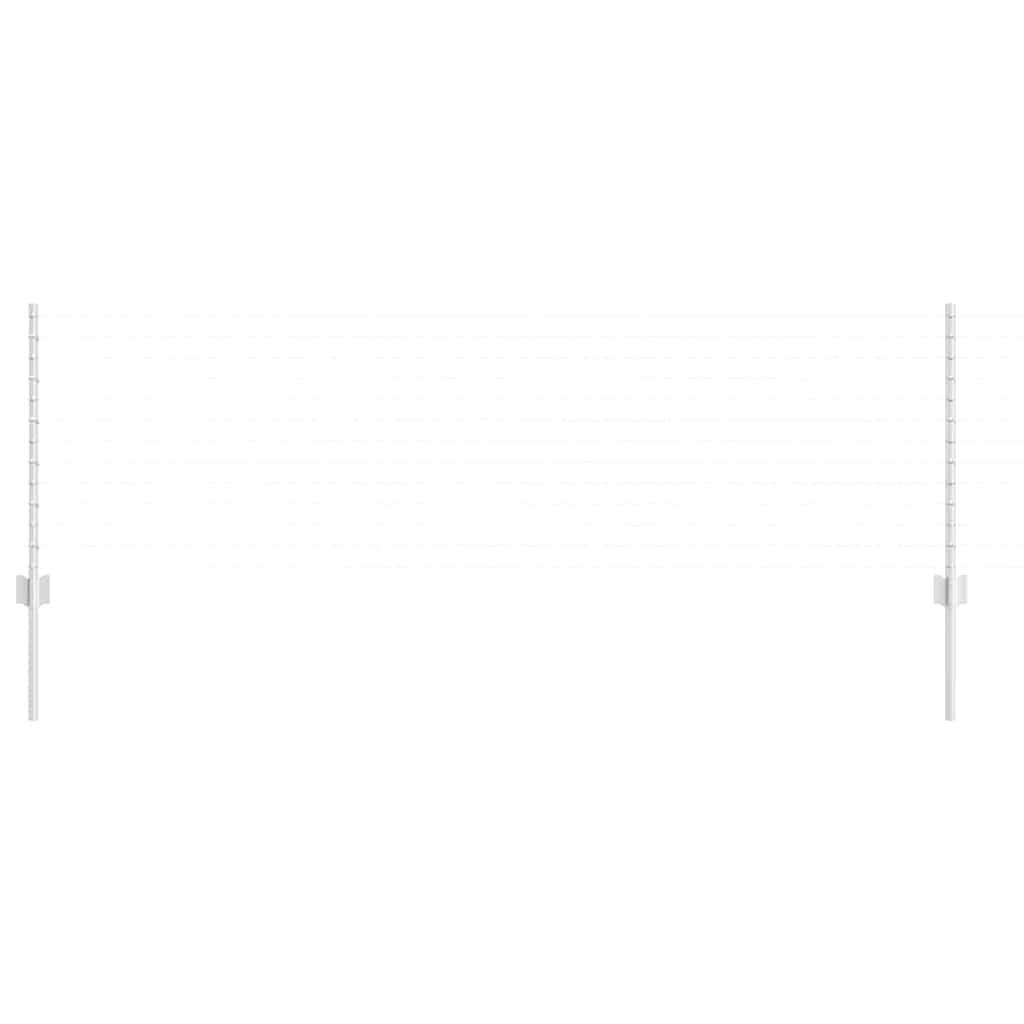 Palo della recinzione 22 pcs Argento 120 cm Acciaio | homemem39