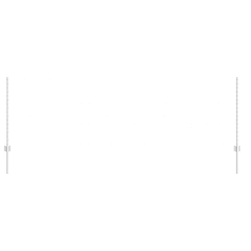Palo della recinzione 22 pcs Argento 140 cm Acciaio | homemem39