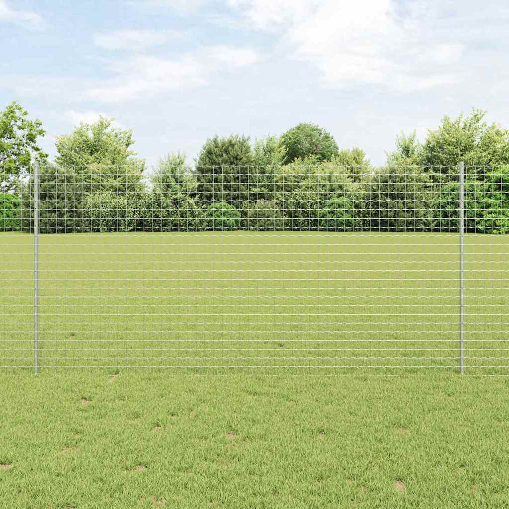 Palo della recinzione 44 pcs Argento 160 cm Acciaio | homemem39