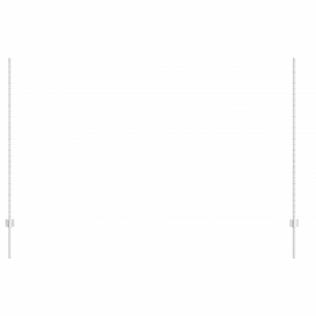 Palo della recinzione 22 pcs Argento 200 cm Acciaio | homemem39