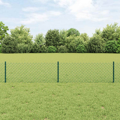 Recinzione a maglie metalliche con palo 10 x 0,4 m (P x H)