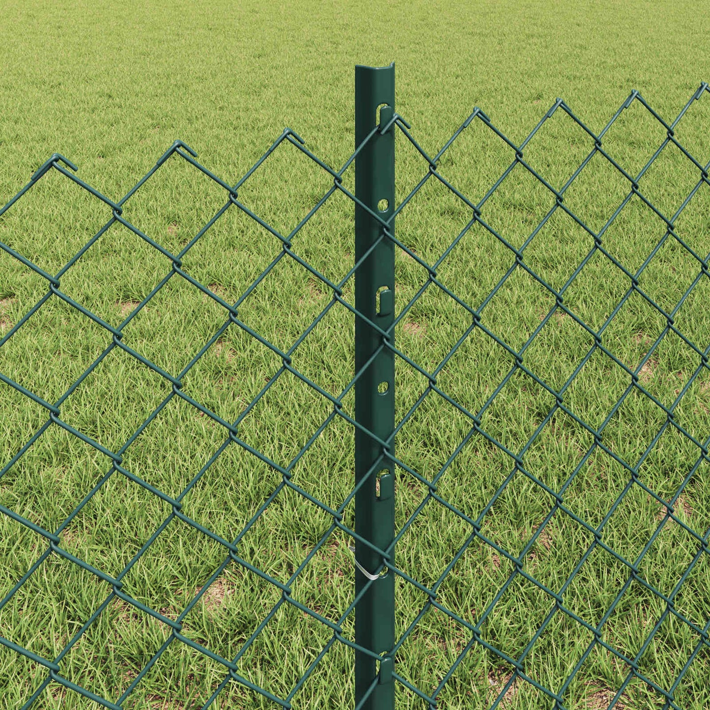 Recinzione a maglie metalliche con palo 10 x 0,6 m (L x H)
