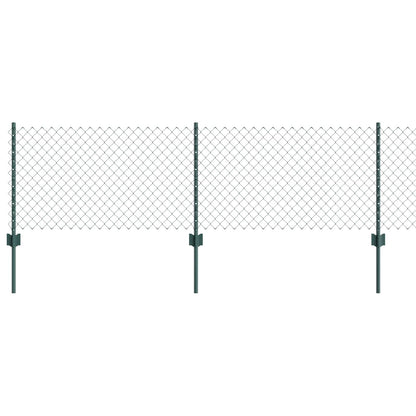 Recinzione a maglie metalliche con palo 10 x 0,6 m (L x H)