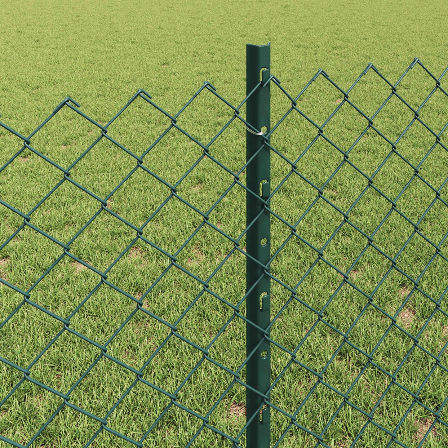 Recinzione a maglie metalliche con palo 10 x 0,8 m (L x H)