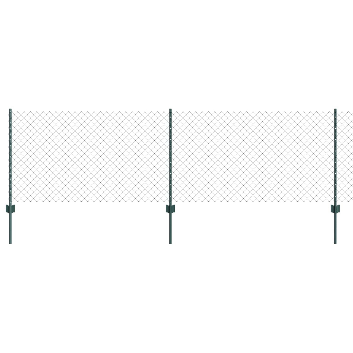 Recinzione a maglie metalliche con palo 10 x 0,8 m (L x H)