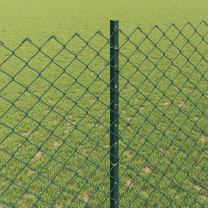 Recinzione a maglie metalliche con palo 10 x 1,4 m (L x H)