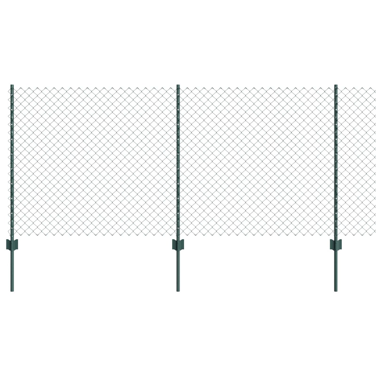 Recinzione a maglie metalliche con palo 25 x 1 m (L x H)