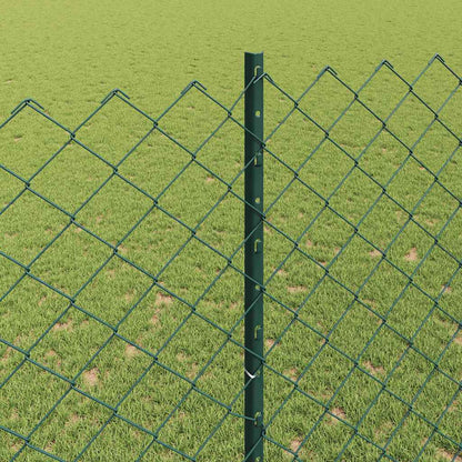 Recinzione a maglie metalliche con palo 25 x 1,5 m (P x H)