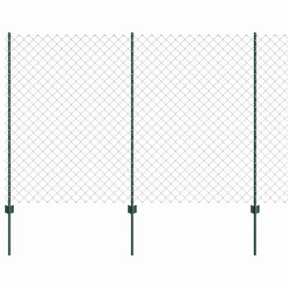 Recinzione a maglie metalliche con palo 25 x 1,5 m (P x H)