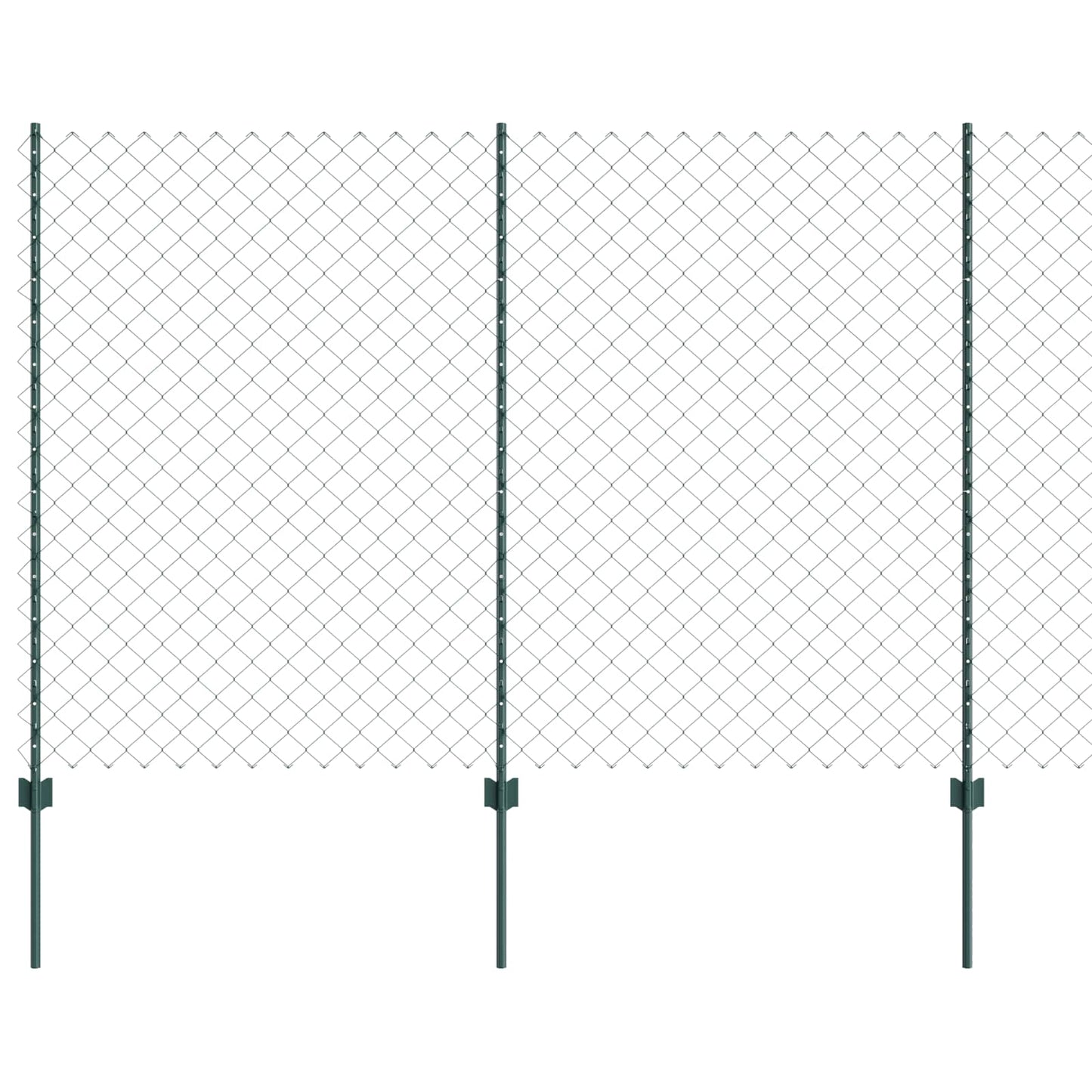 Recinzione a maglie metalliche con palo 25 x 1,6 m (L x H)