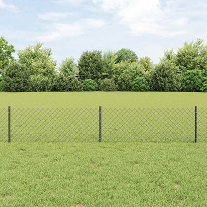 Recinzione a maglie metalliche con palo 10 x 0,4 m (P x H)