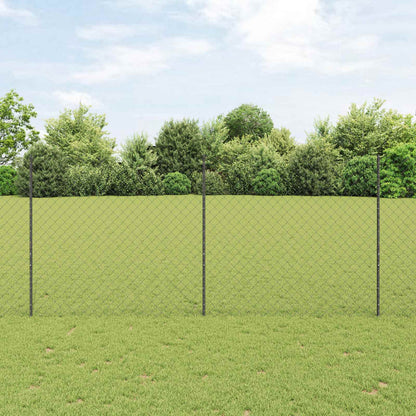 Recinzione a maglie metalliche con palo 25 x 1,4 m (P x H)