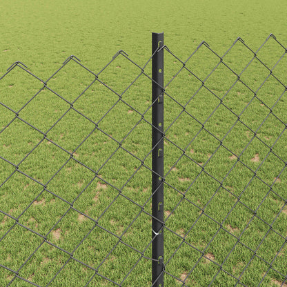 Recinzione a maglie metalliche con palo 25 x 1,5 m (P x H)