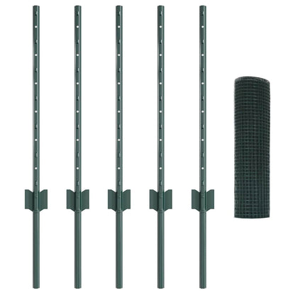 Recinzione in rete saldata con palo 10 x 0,5 m (L x H)