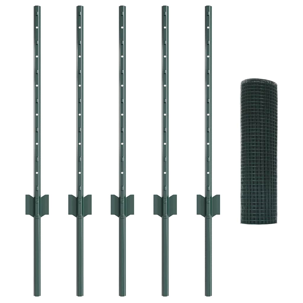 Recinzione in rete saldata con palo 10 x 0,5 m (L x H)