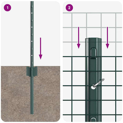 Recinzione in rete saldata con palo 10 x 0,5 m (L x H)