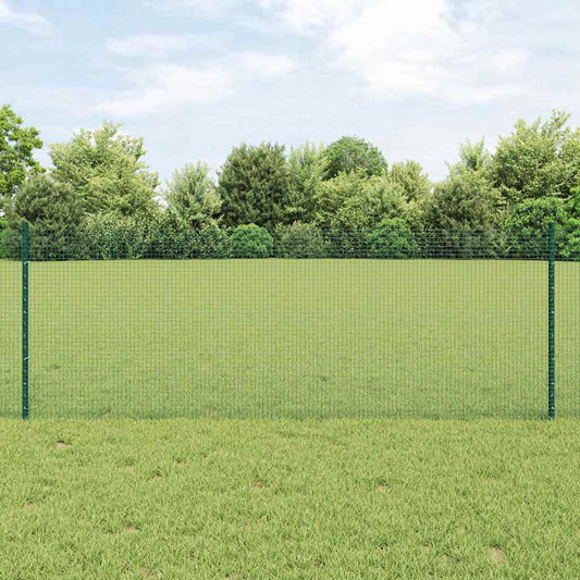 Recinzione in rete saldata con palo 10 x 0,8 m Verde Rete