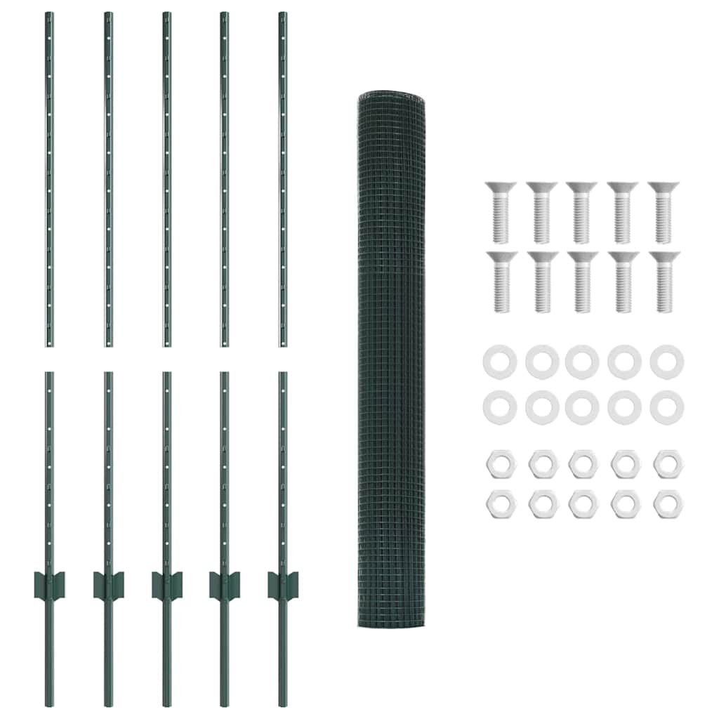 Recinzione in rete saldata con palo 10 x 1,2 m (P x A)