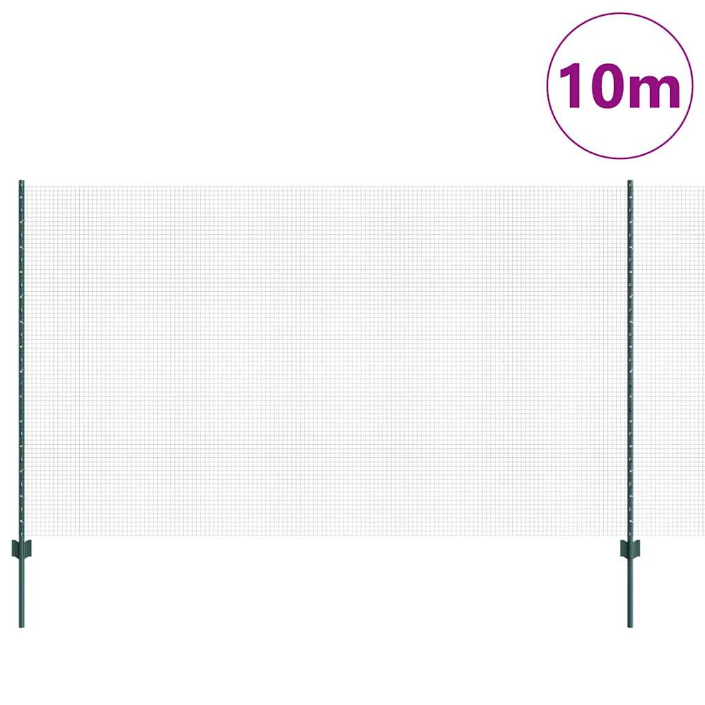 Recinzione in rete saldata con palo 10 x 1,4 m (L x H)
