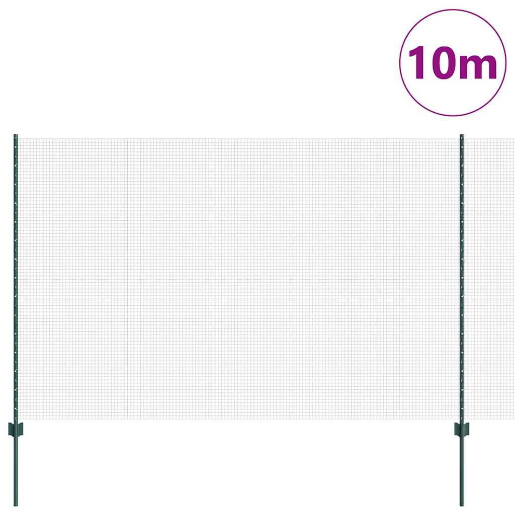 Recinzione in rete saldata con palo 10 x 1,5 m (L x H)
