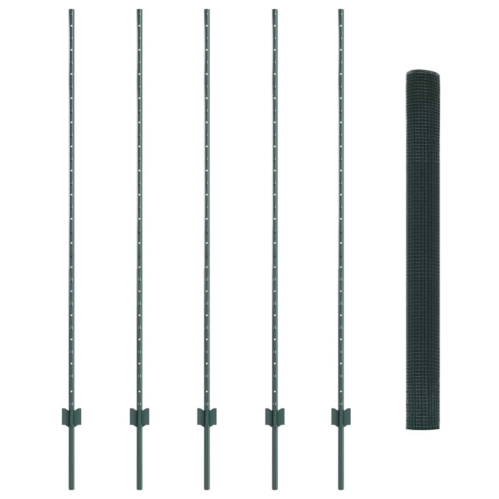 Recinzione in rete saldata con palo 10 x 1,6 m (L x A)