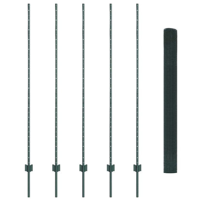 Recinzione in rete saldata con palo 10 x 1,6 m (L x A)