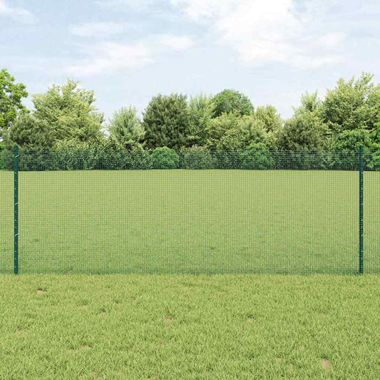 Recinzione in rete saldata con palo 25 x 0,8 m Verde Rete