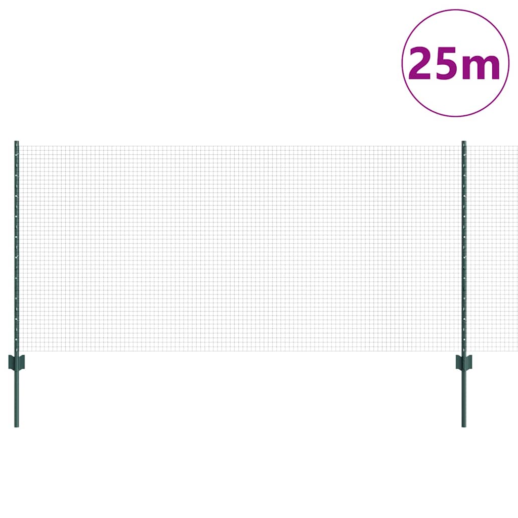 Recinzione in rete saldata con palo 25 x 1 m (L x H)