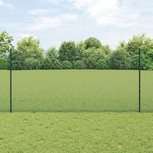 Recinzione in rete saldata con palo 25 x 1,2 m Verde Rete