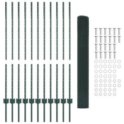 Recinzione in rete saldata con palo 25 x 1,2 m (P x A)