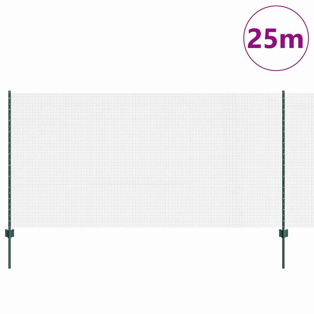 Recinzione in rete saldata con palo 25 x 1,2 m (P x A)