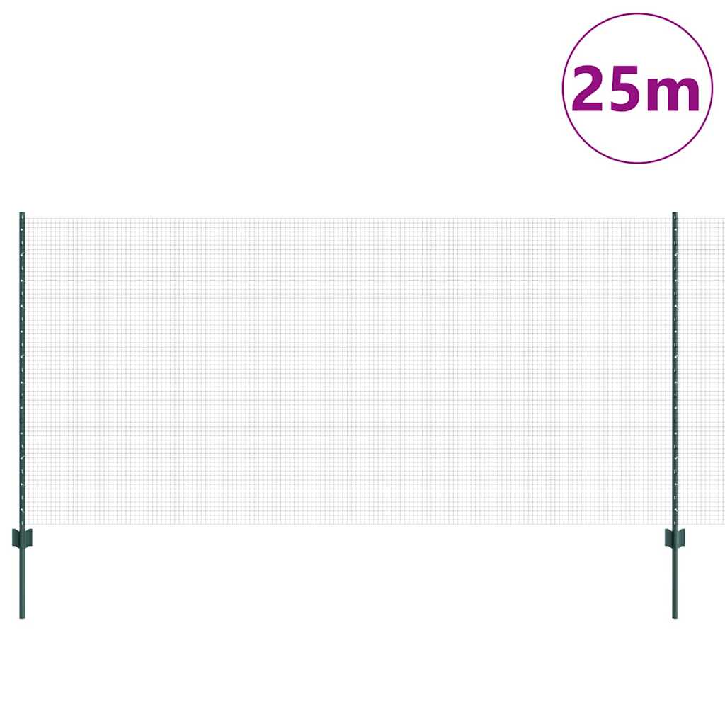 Recinzione in rete saldata con palo 25 x 1,2 m (P x A)
