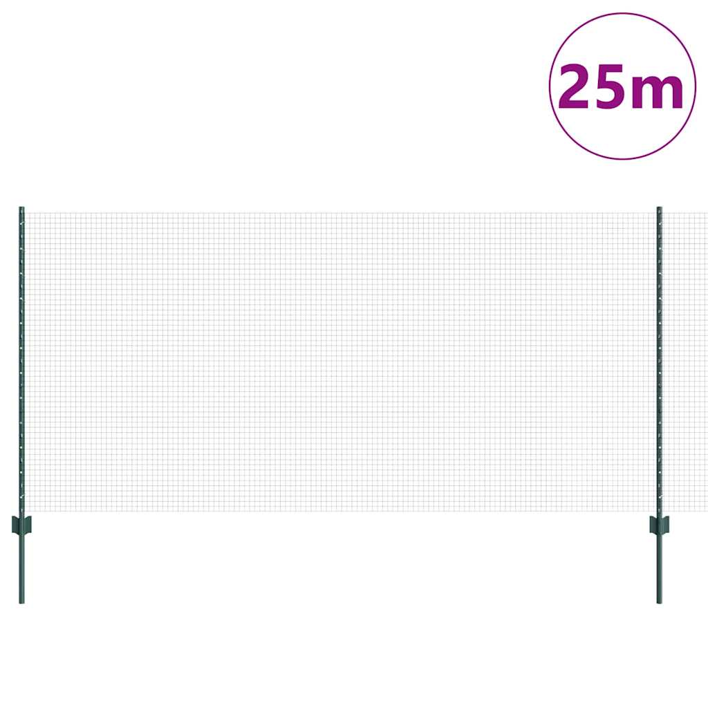Recinzione in rete saldata con palo 25 x 1,2 m (P x A)