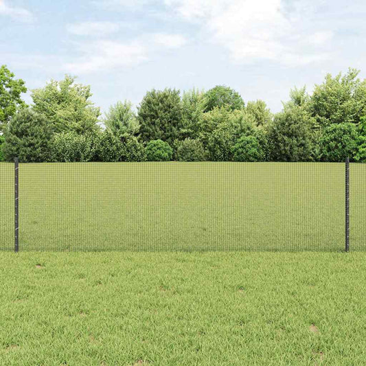 Recinzione in rete saldata con palo 10 x 0,6 m Grigio Rete