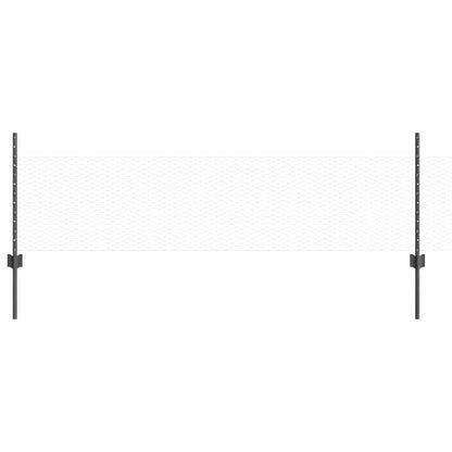 Recinzione con pali. Grigio 0.5 x 10 m Acciaio