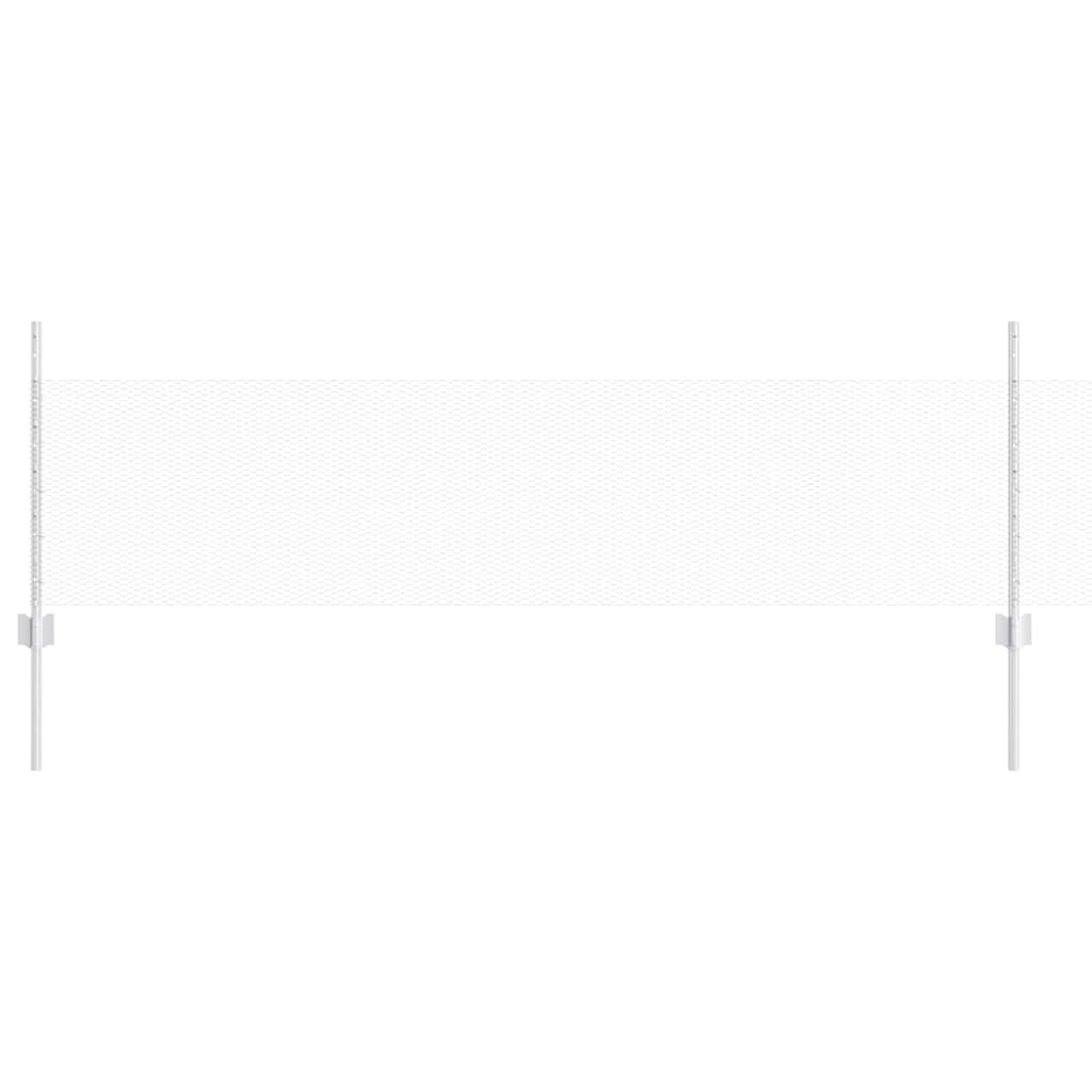 Recinzione con pali. Argento 0.5 x 10 m Acciaio