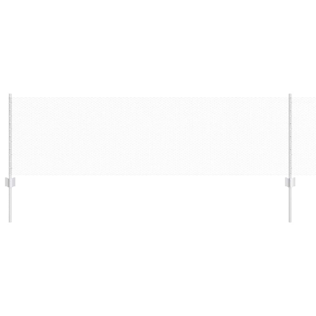 Recinzione con pali. Argento 0.6 x 10 m Acciaio