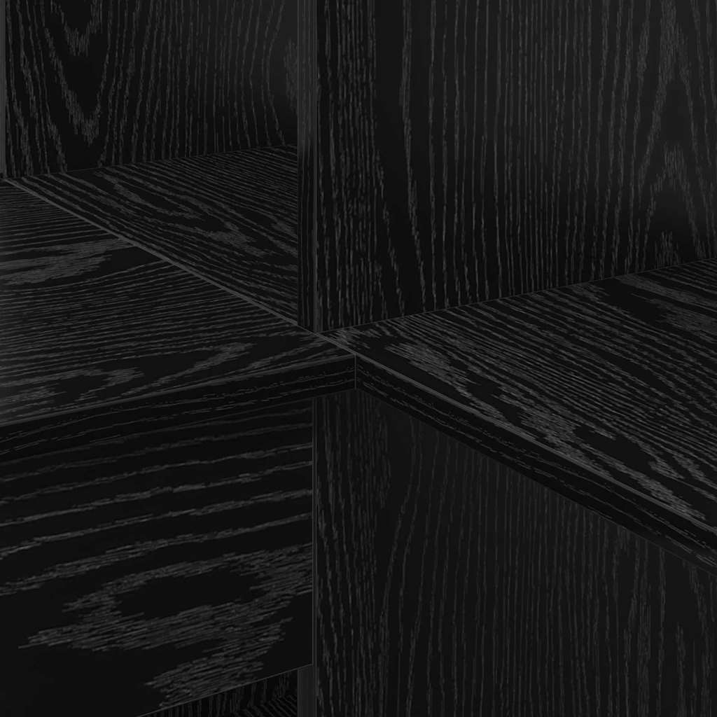 Scrivania ad angolo Rovere nero 101,5 x 149,5 x 149,5 cm