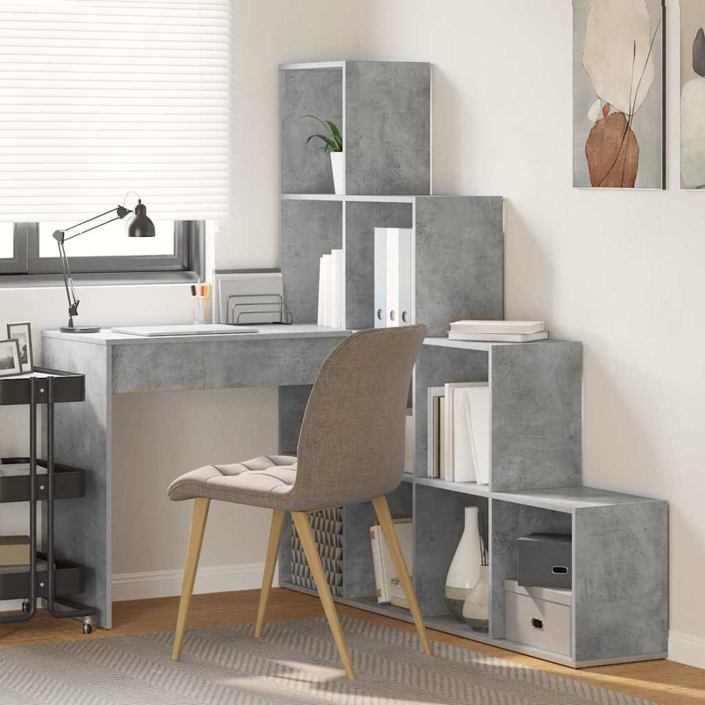 Scrivania ad angolo Grigio cemento 101,5 x 149,5 x 149,5 cm | homemem39