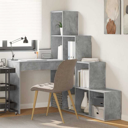Scrivania ad angolo Grigio cemento 101,5 x 149,5 x 149,5 cm | homemem39