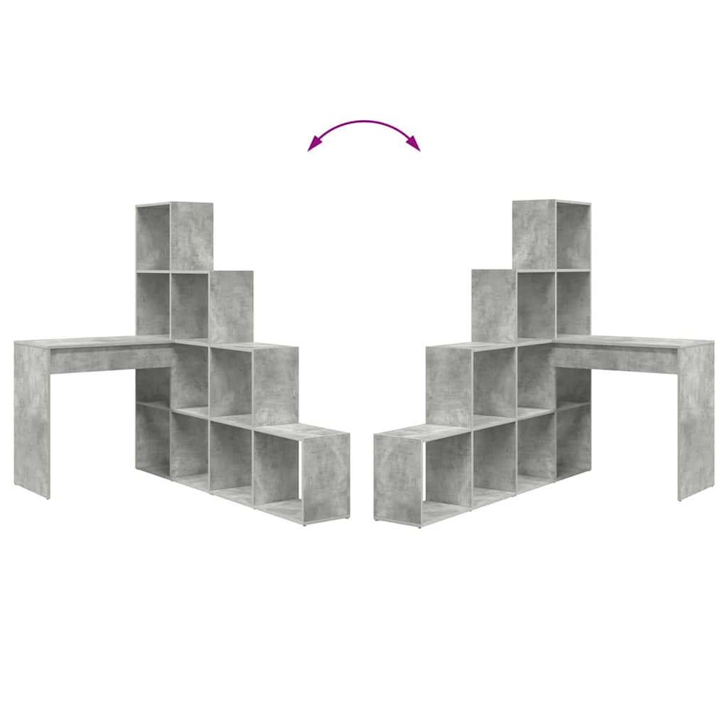 Scrivania ad angolo Grigio cemento 101,5 x 149,5 x 149,5 cm | homemem39