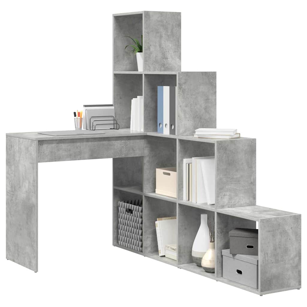 Scrivania ad angolo Grigio cemento 101,5 x 149,5 x 149,5 cm | homemem39