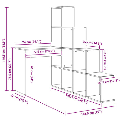 Scrivania ad angolo Rovere artigianale 101,5 x 149,5 x 149,5 cm