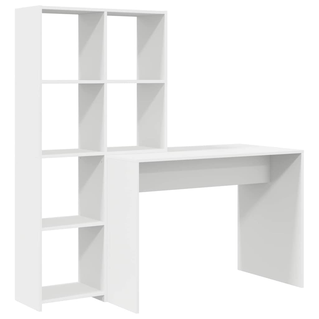 Scrivania Bianco 138.5 x 55 x 143 cm Legno multistrato
