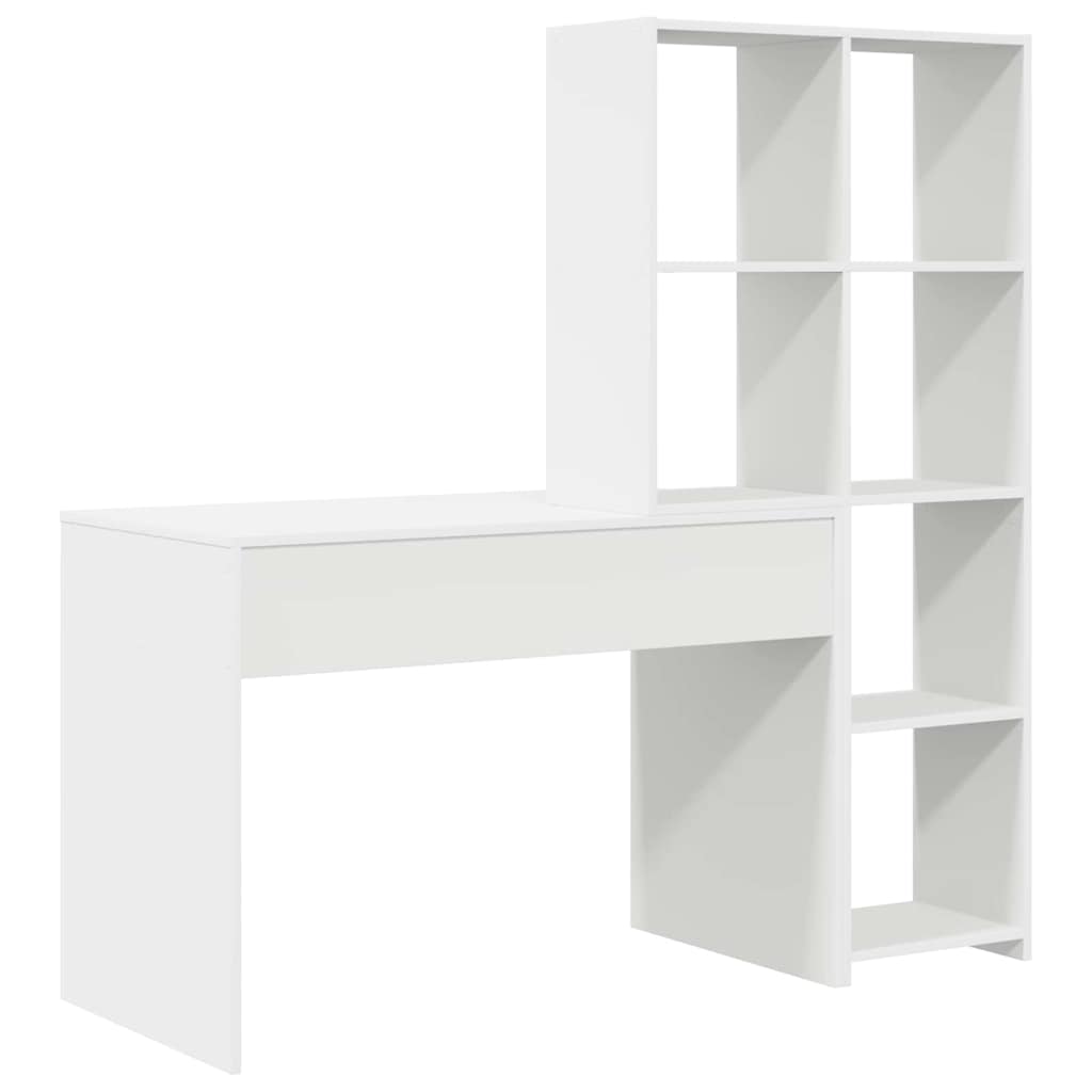 Scrivania Bianco 138.5 x 55 x 143 cm Legno multistrato