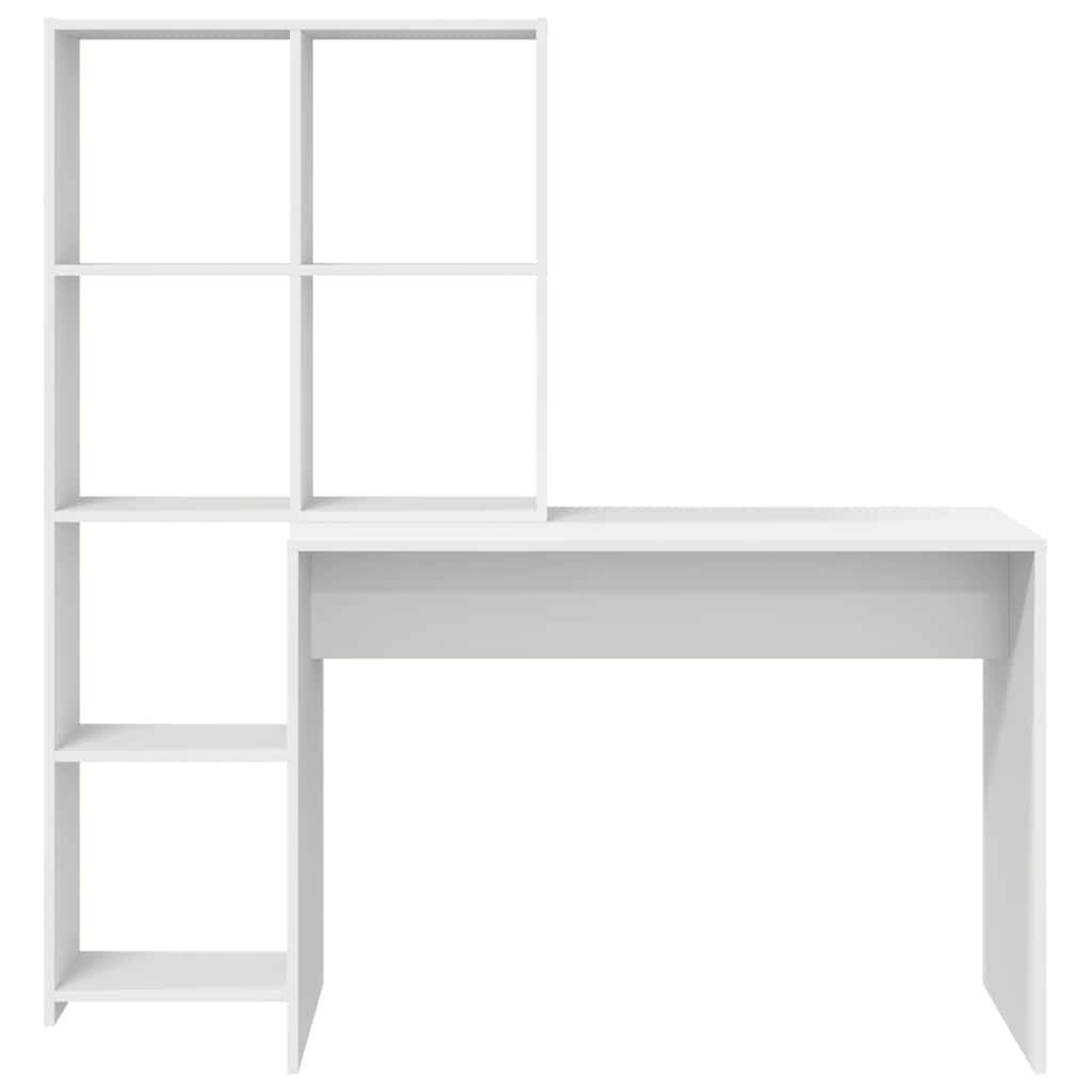 Scrivania Bianco 138.5 x 55 x 143 cm Legno multistrato