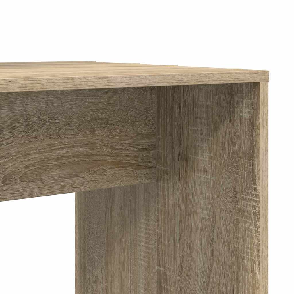 Scrivania rovere sonoma 138.5 x 55 x 143 cm Legno multistrato