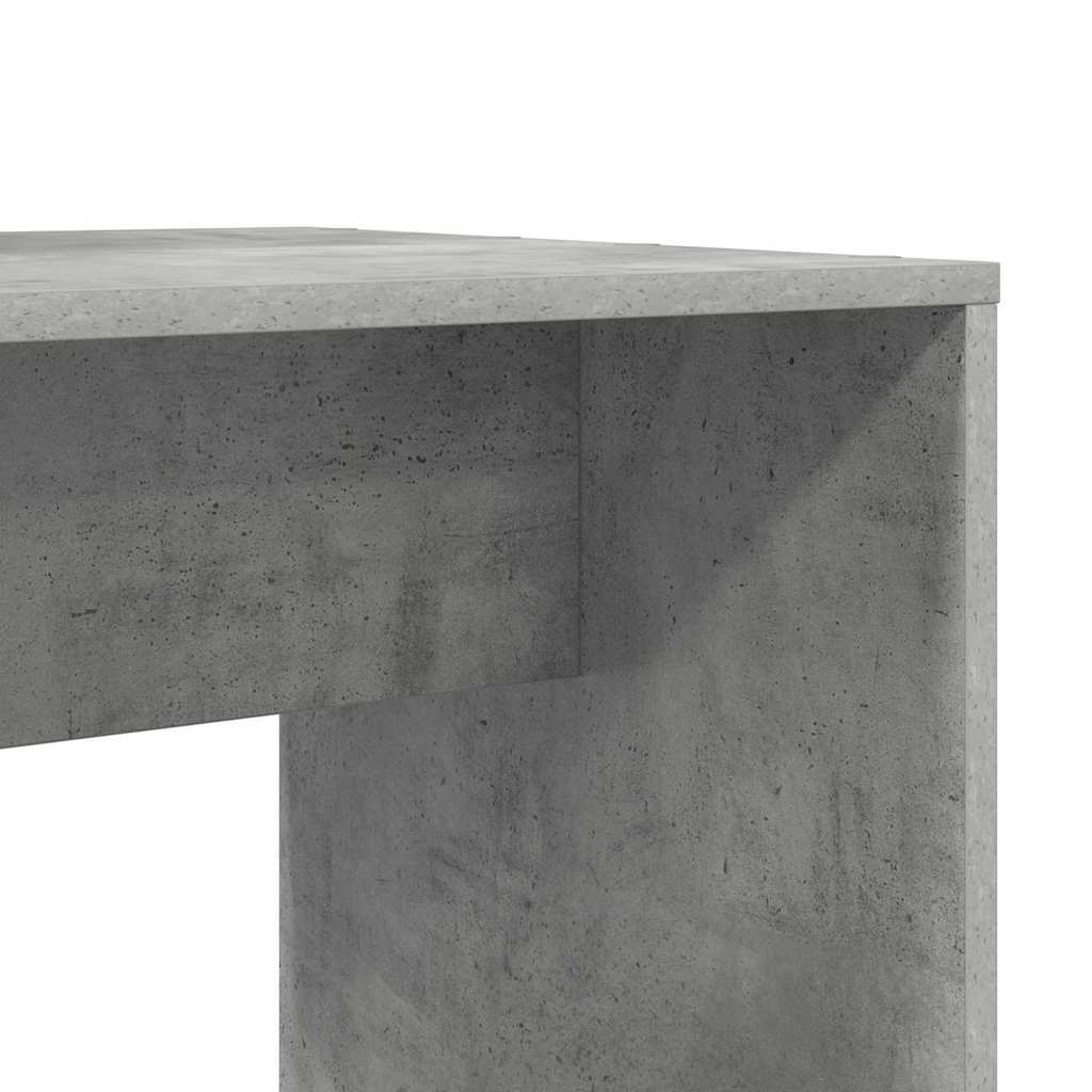 Scrivania Grigio cemento 138.5 x 55 x 143 cm Legno multistrato